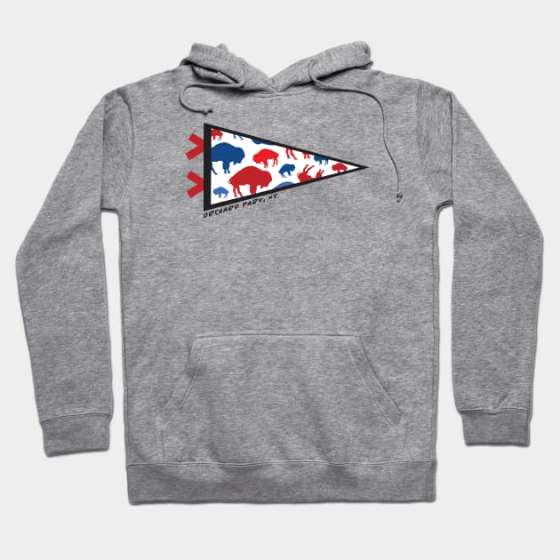 Bills Pennant Hoodie by gabdefazio